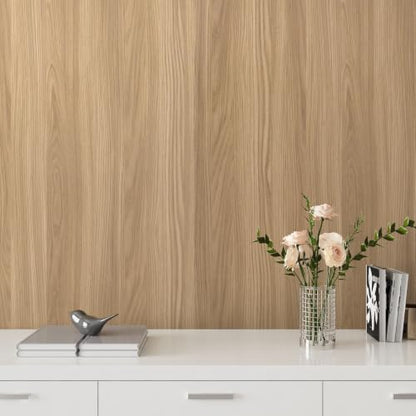 Yuritis16"X197"Light Brown WoodGrain Wallpaper Peel and Stick Countertops - color: Light Brown, size: 15.7" x 197"