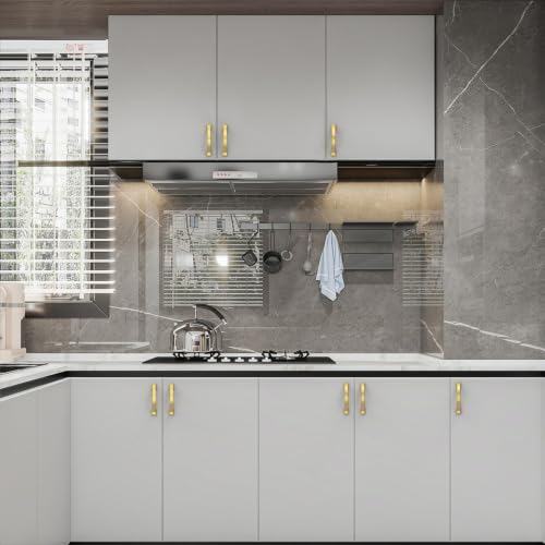 Asidrama 10 Pack 3 Inch(76mm) Vibrant Brushed Moderne Brass Cabinet Pulls Heavy-Duty Solid Kitchen Cabinet Handles Drawer Hardware for Bathrooms Cabinets 3150 - color: Vibrant Brushed Moderne Brass, size: 3" Hole Center(76mm), style: 10 Pack