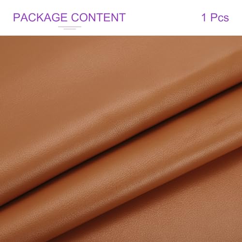 DMiotech 1 Pack 8 Inch x 53 Inch Faux Leather Sheet Furniture Cover Fabric Skin Brown PU Leather Roll for Handmade DIY Craft Projects - color: Brown, size: 8 Inch x 53 Inch