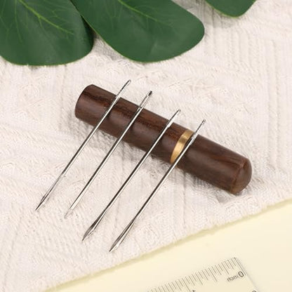 15pcs Leather Sewing Needles Kit, Large Eye Hand Stitching Needle