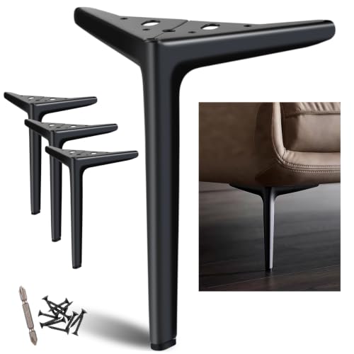 Metal Legs for Furniture Set of 4, Furniture Legs 10 Inch - size: 10 Inch | 25cm