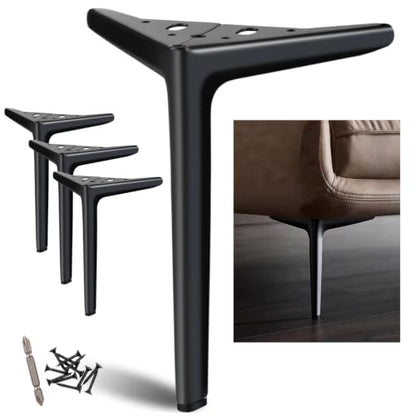 Metal Legs for Furniture Set of 4, Furniture Legs 10 Inch - size: 10 Inch | 25cm