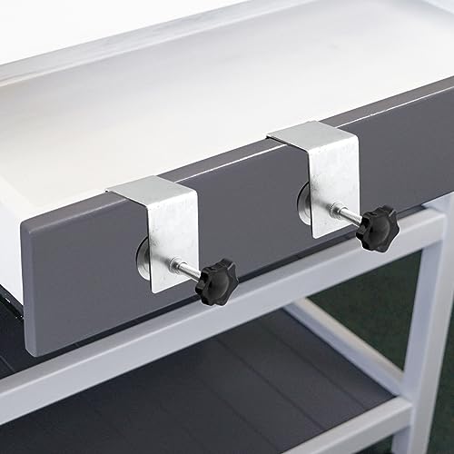 Cabinet Drawer Installation Clamps, 2PCS C Clamps Drawer Fixing Clip with Silicone Protect Pad, Woodworking Cabinet Hardware Jig for Door Front Knobs, Pulls Handles Install(2pcs)