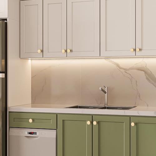 Ravinte Cabinet Knobs, 10 Pack Champagne Bronze Dresser Drawer Pulls - color: Champagne Bronze