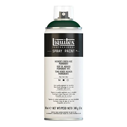 Liquitex Professional Spray Paint, 12-oz (400ml), Hooker's Green Permanent - color: Hooker's Green Hue Permanent, size: 12 Ounce (Pack of 1)