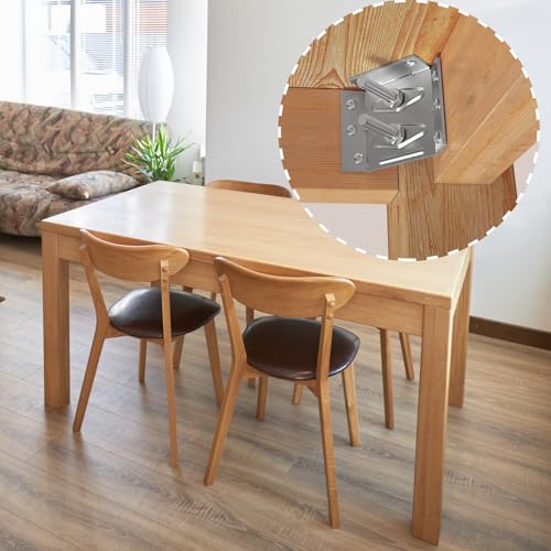12 PCS Surface Mount Corner Brackets Mount Table Apron Corner Brackets - size: 12 Pcs