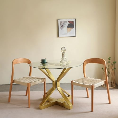 Modern Gold Table Base with Suction Cups for Glass Tops - color: Gold