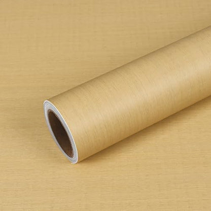 VEELIKE Thick Light Wood Contact Paper Wood Wallpaper Peel and Stick Countertops Waterproof Wood Grain Contact Paper for Cabinet 15.7''x118'' Self Adhesive Removable Wood Vinyl Wrap for Furniture Desk - size: 15.7'' x 118''