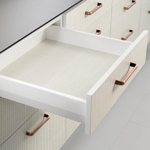 Beige Textured Peel and Stick Grasscloth Wallpaper Faux Linen Woven Contact Paper 15.7"x472" Faux Fabric Wallpaper Waterproof Self Adhesive Removable Vinyl Wall Paper for Wall Cabinets Furniture - color: Beige, size: 15.7" x 472"