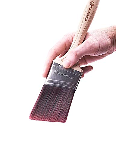 ROLLINGDOG 2.5 Inch Angled Paint Brushes for Walls (2 Pack) - color: Pack of 2