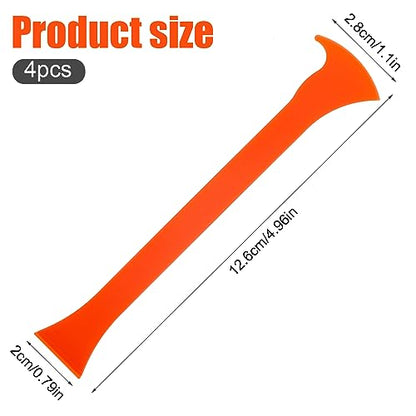 4pcs Vinyl Wrap Tool Kit, Car Wrapping Tools Window Tint Film Tool Kit PPF Wrap Tool Kit Single-Axe Vinyl Wrap Tool for Car Wrapping (Green, Orange)