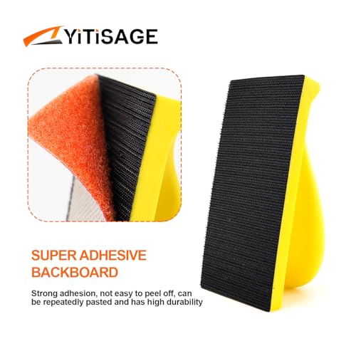Rectangle Foam Sanding Block Hand Sanding Block for Hook and Loop Discs Ideal for Wood Furniture Restoration Home Arts and Crafts - style: Rectangle Hand Sanding Block