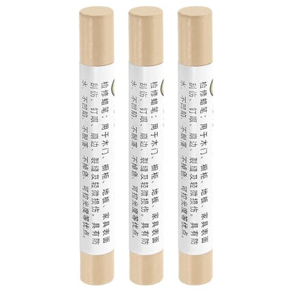 uxcell 3Pcs Furniture Repair Crayons Wood Wax Filler Stick, White Oak - color: White Oak