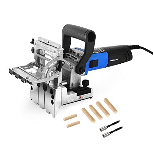 DJ710 Dual Spindle Dowel Jointer,Wood Dowels Joiner,with two 8mm and 6mm bits,Wooden Dowel Pins 80pcs,Biscuit Joiner