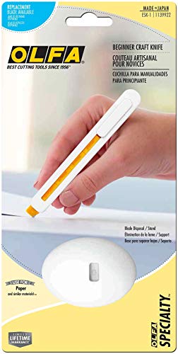 OLFA Beginner Craft Knife Set (ESK-1) - Snap-Off Blade & Safety Stand
