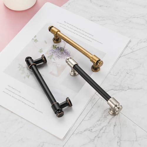 KOOFIZO 10 Pack 7-1/2 in Oil Rubbed Bronze Cabinet Pulls, Drawer Handle P11 - color: Oil Rubbed Bronze, size: 7-1/2" CC