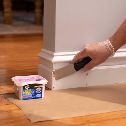 DAP Plastic Wood-X with DryDex Wood Filler, Natural, 16 Oz (7079800542) (Pack of 8) - size: 16 oz (Pack of 8)