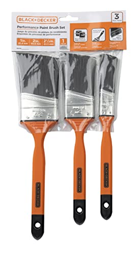 Black+Decker Performance Angle 3-Pack Brush Set - 1"/2"/2.5" by Mr. Brands