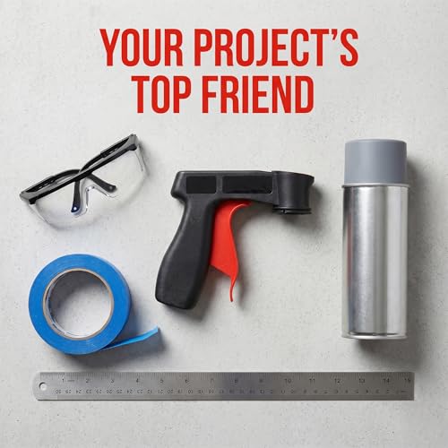 Instant Aerosol Trigger Handle Can-Gun, Converts Spray Cans to Spray Guns -Full Hand Grip, Reusable, Easy Clip-On/Off, for Paint Adhesives and Lubricants (2-Pack)
