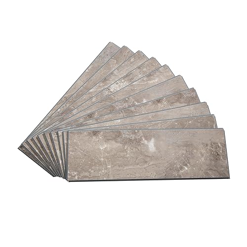 Palisade 22.8 in. x 7.31 in. Vinyl Wall Tiles in Venetian Marble (10 Pack) - color: Venetian Marble, size: Case of 22.8 in. x 7.31 in. Tiles