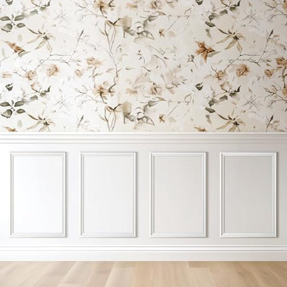 Peel and Stick Wall Molding Kit, Accent Wall Panels for Interior Wall Decor with Double-Sided Tape, 4 Set Pre-Cut PS Wainscoting Panels (16 * 24 in) - size: 16x24, style: T40-2