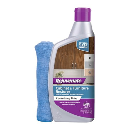 Rejuvenate Cabinet & Furniture Restorer 16 Oz, Crystal Clear Finish