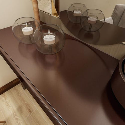 Metallic Dark Brown Peel and Stick Wallpaper Contact Paper for Countertops - color: Dark Brown, size: 15.7" x 472"