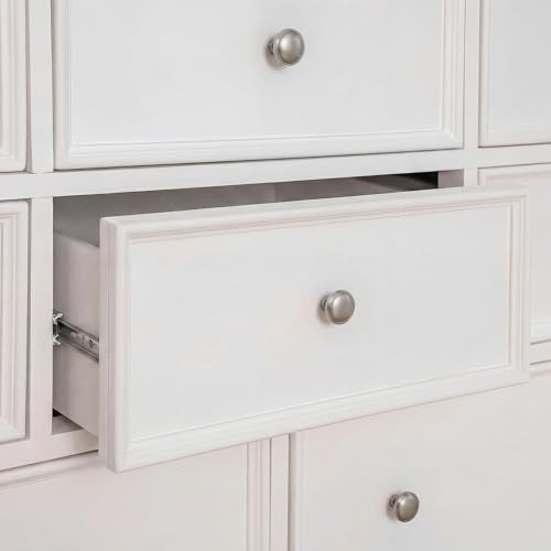 Goldenwarm Brushed Nickel Cabinet Knobs, Round Drawer Handles 1-1/4 Inch 10 Pack | Rustproof Single Hole Cabinet Hardware, Solid Zinc Alloy, Screws Included for Cupboard Closet Furniture Upgrade - color: Brushed Satin Nickel, size: Knob(1-1/4 In)