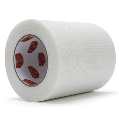 TAPEBEAR Drywall Tape Fiberglass Mesh Tape 6" x 148Feet Self-Adhesive - size: 6" × 148Ft