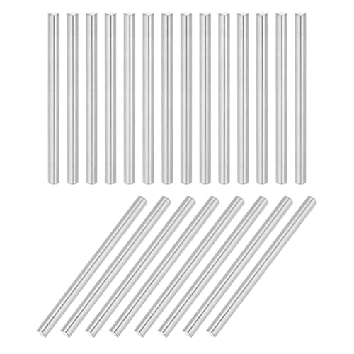 MECCANIXITY 22Pcs Dowel Pin 5mm x 75mm Shelf Support Pin 304 Stainless Steel Shelf Pegs for Shelves Cabinets Furniture Nickel Plated, Silver Tone - size: 5mm x 75mm