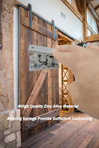 Heavy Duty Double Roller Catch, Spring Loaded,Stop Catch Release Clamp Lock for Barn Doors,Cabinet,Doors,1 Pcs