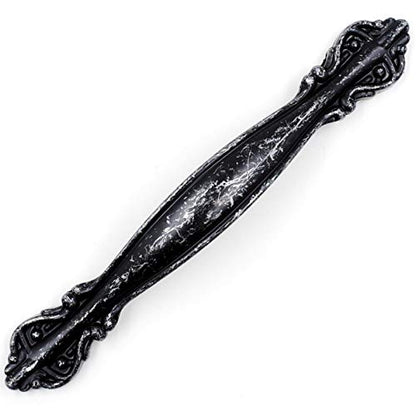 Jetland Cabinet Hardware Handle Pull - 5-Pack, Antique Silver, 3" (76mm) Hole Centers, PW8803AS76 - color: Antique Silver, size: 3 Inch Hole Centers