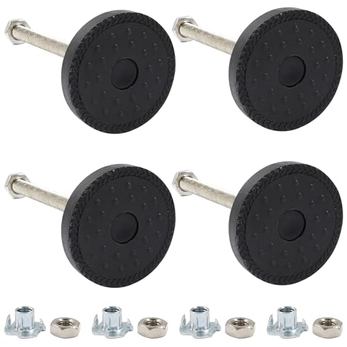 Waziaqoc Adjustable Leveling Feet, M8 Thread, 5 Inch Overall Height