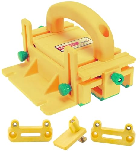 MICROJIG GRR-RIPPER GR-100 Pushblock With Handle Bridge Kit Accessory, Yellow