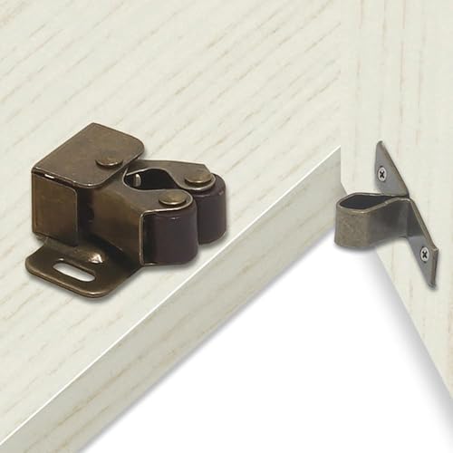 20Pcs Cabinet Latch Double Roller Catch Cabinet Door Catch Hardware