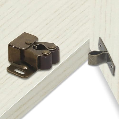 20Pcs Cabinet Latch Double Roller Catch Cabinet Door Catch Hardware