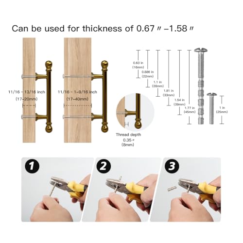 YAGU 6 Pack Champagne Bronze Kitchen Cabinet pulls 3 Inch(76mm) Hole Center Solid Dark Gold Dresser Drawer Handles Furniture Honey Bronze Hardware for Cupboard Wardrobe Closet Vanity - color: Champagne Bronze, size: 6 Pack, style: 3''/76MM Hole Center