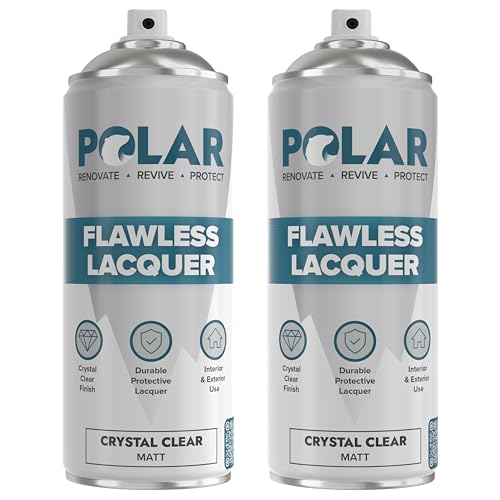 Polar Clear Matte Flawless Lacquer Spray - 2 x 13.5 Fl Oz - color: Clear Matt, size: 13.5 Fl Oz (Pack of 2)