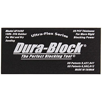 Dura-Block Scuff Pad - 5.6in Ultra-Flex Hook and Loop Scruff Pad Sanding Blocks for Wood and Auto Fits Wet Dry Sandpaper