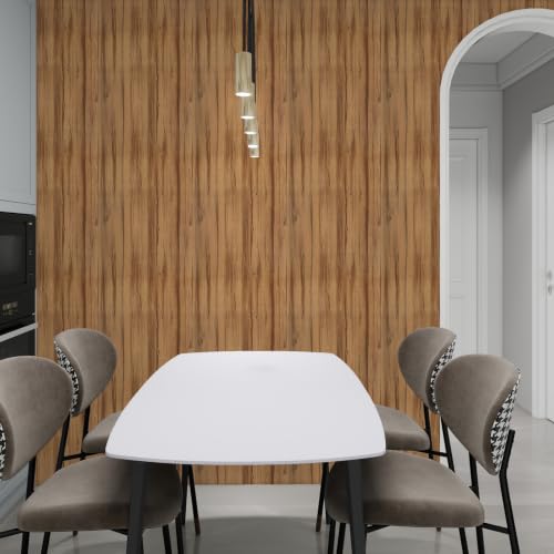 Natural Wood Texture Wallpaper 15.7"x118" - color: Wood Grain 7, size: 15.7" x 118"
