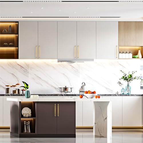 Asidrama Champagne Bronze Cabinet Pulls Solid Handles,7.5 Inch,10 Pack - color: Champagne Bronze, size: 7.5" Hole Center(192mm)