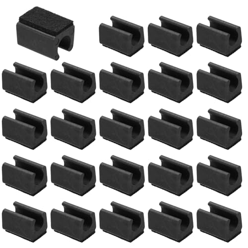 PATIKIL 24pcs Rectangle Chair Leg Cover with Felt Pad, 12mm Cap,Black - color: Black Black, size: 12MM