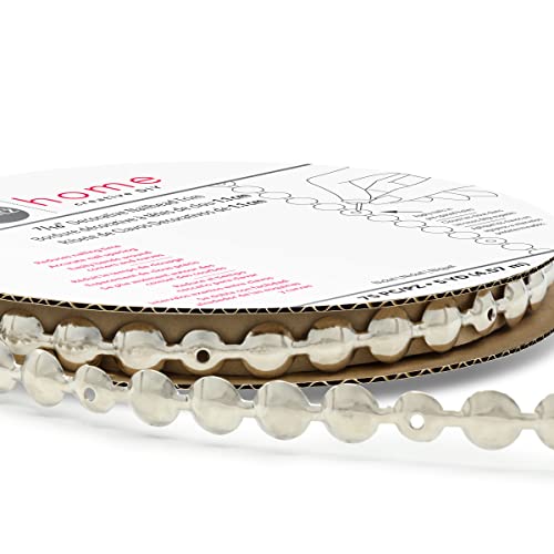 Dritz Nailhead Trim 5 Yards-Silver - color: Nickel