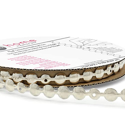 Dritz Nailhead Trim 5 Yards-Silver - color: Nickel
