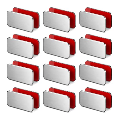12Pcs No Drill Magnetic Cabinet Catch Ultra Thin Drawer Cupboard Latch