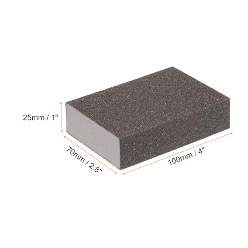 HARFINGTON 10pcs Medium Grit Sanding Sponge Blocks 180-240 Grit Foam Sanding Block for Polishing Kitchen Metal Wood Drywall, 100x70x25mm - size: 180-240 Grit