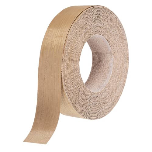 uxcell 1.5" x49 ft Veneer Edge Banding, Pre-Glued Iron on, Cherry - color: Cherry, size: 1.5" x 49 ft