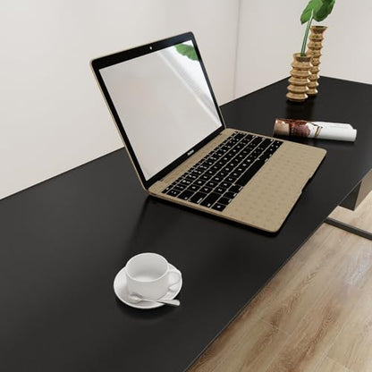 Metallic Black Peel and Stick Wallpaper Contact Paper for Countertops - color: Black, size: 15.7" x 472"