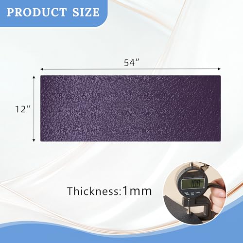Faux Leather Sheets,Marine Vinyl Fabric,Faux Leather for Crafts. - color: Purple, size: 1/3 Yard