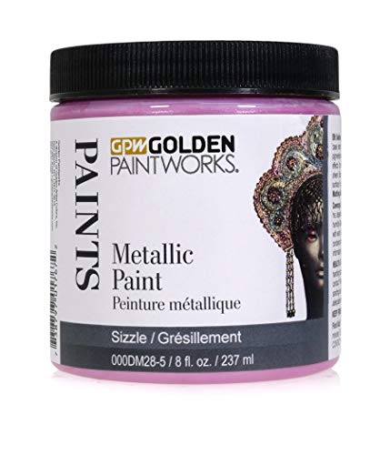 Metallic Paint, 8 oz Jar, Sizzle - color: Sizzle